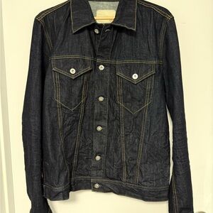AG Classic Black Denim Jacket Large